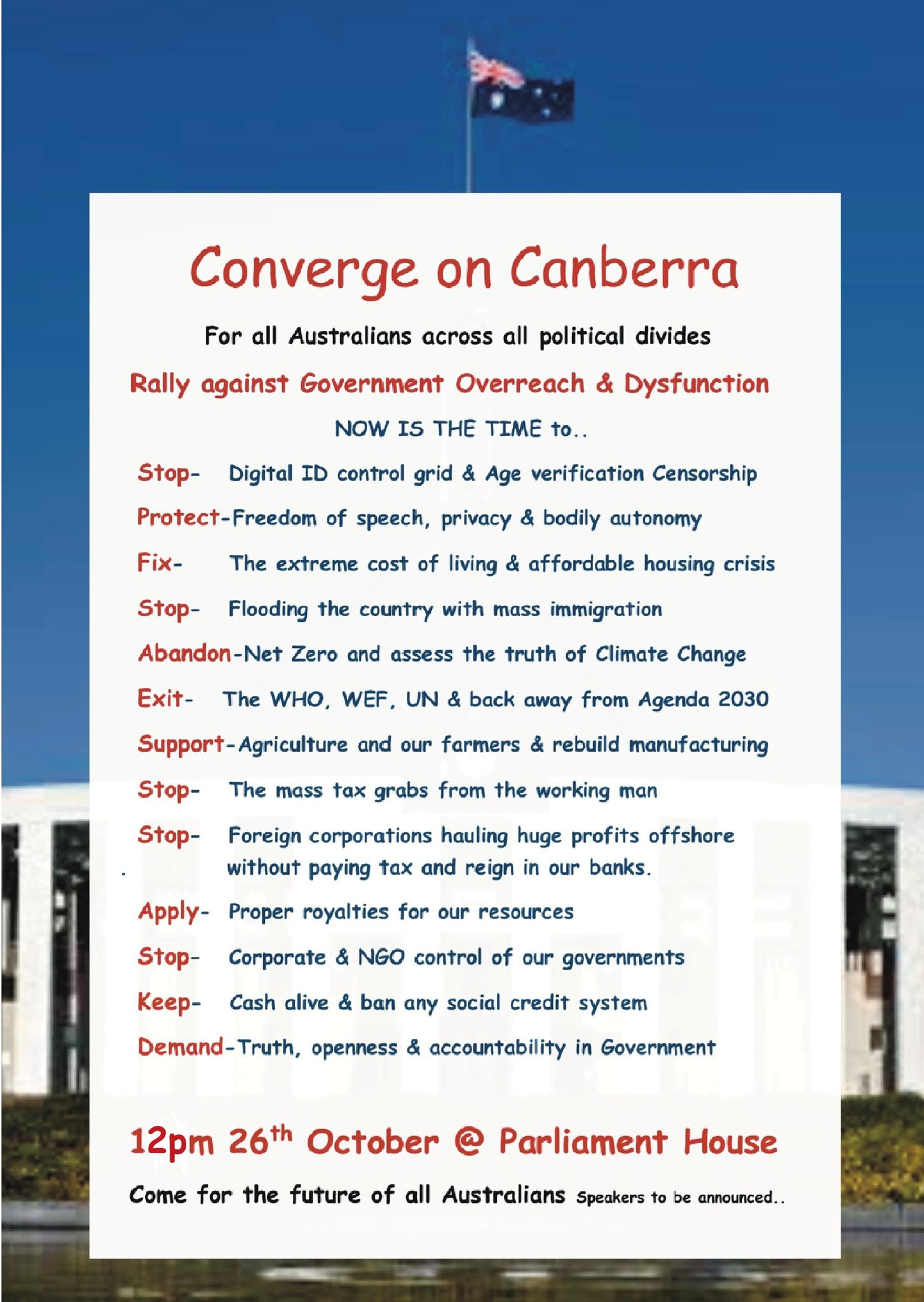Converege on Canberra Long version. 26th Oct2025